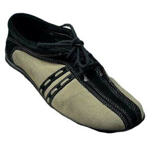 David Tate Womens Suede & Leather Lace-Up Shoes
